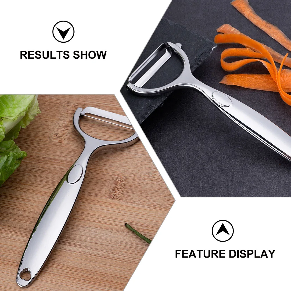 

2pcs Y Shape Vegetable Peeler Corrosion Resistant Stainless Steel Kitchen Tool Potato Peelers Fruit Safe Lightweight