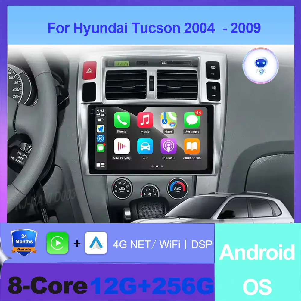 

For Hyundai Tucson 2006 - 2013 Android 16 Auto Radio Car Multimedia Video Player GPS Navigation DSP Wireless Carplay