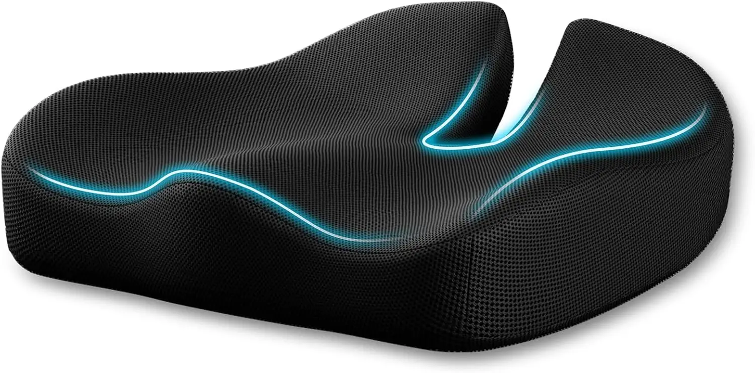 

Seat Cushion, Extra Large Memory Foam Cushion For Office Chair Cushions, Ergonomic Cushions Pad Pillow For Pressure Relief
