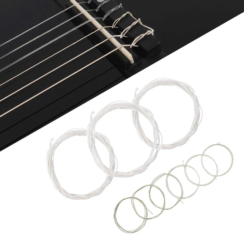 1 or 3 Sets of 6 String Clear Nylon Classical Guitar Strings Replacement Strings Guitar Accessories