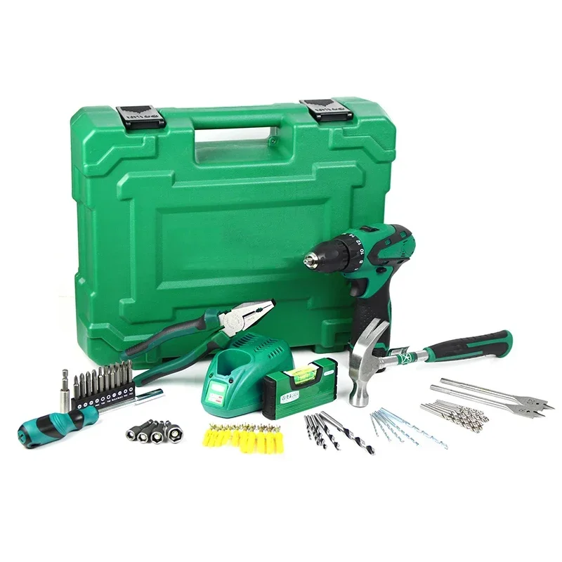 Small 50-piece Lithium Electric Drill Combination Set Multi-function Electric Screwdriver Household Hardware Tool Kit Maintenanc