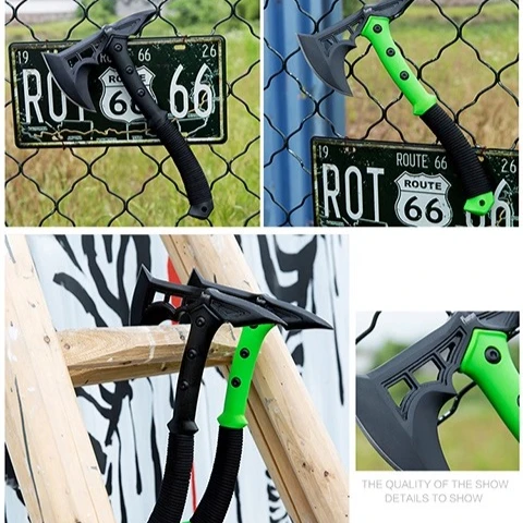 High Quality Multi Functional Jungle Firefighting Tactical Axe EDC Outdoor Camping Portable Manual Tool