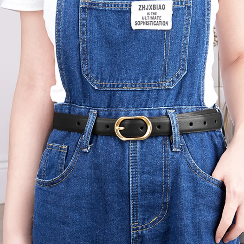 Top Quality Women\'s Belt, Women\'s Pin Buckle Belt, 95-105cm Genuine Leather Belt with Dress, Jeans Belt for Women