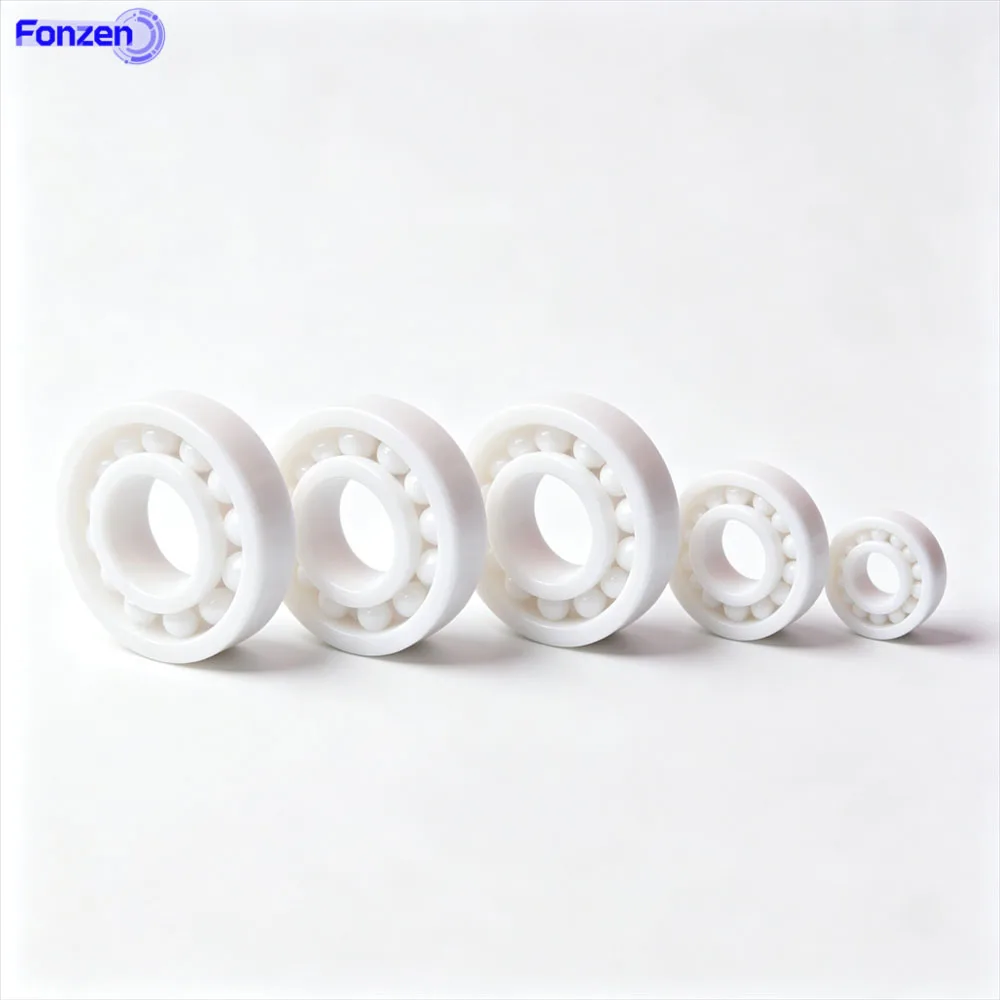 Zirconia Full Ball Ceramic Bearing 608CEF-6015CEF ID 8-75mm Full Complement High Load Capacity Insulated Corrosion-Resistant