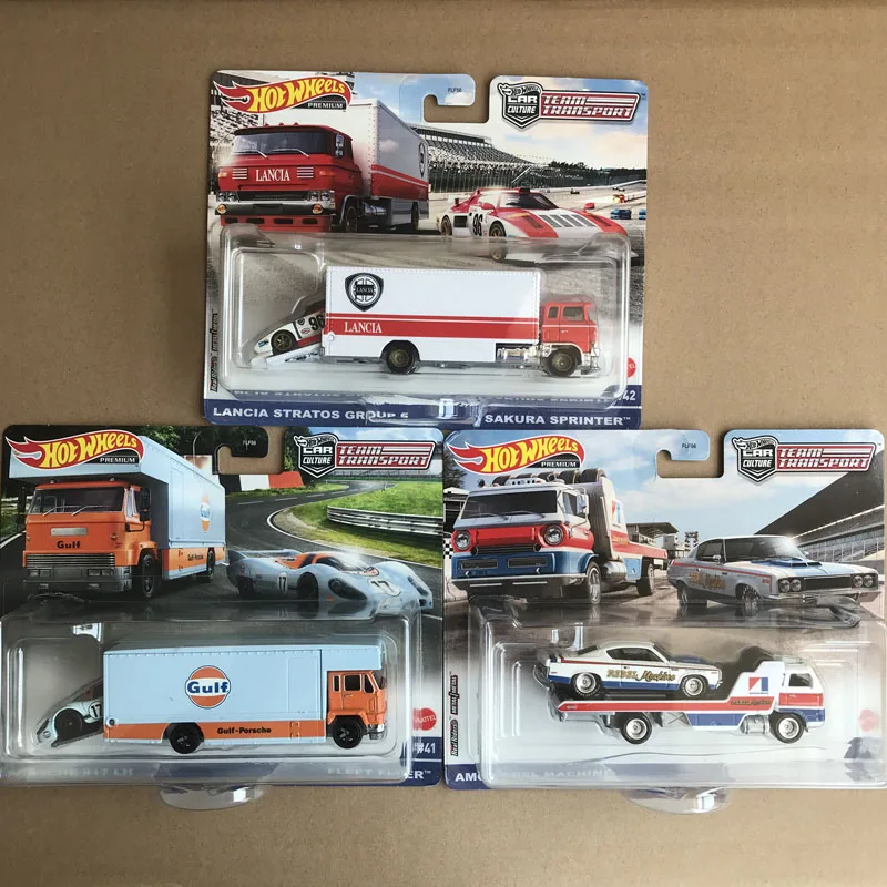 HOT WHELLS 1:64 PORSCHE 917 VW TRANSPORTER FLEET FLYER BENZ 300SL LANCIA RALLY FORD RS200 Collect diecast alloy models FLF56