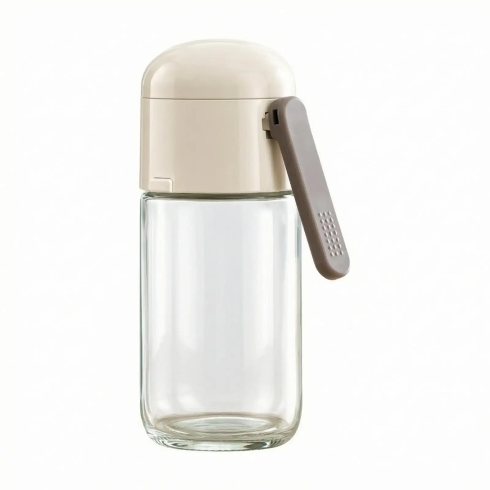 Kitchen Salt Storage Container with Blockage Resistant Dispenser for Dry Granules