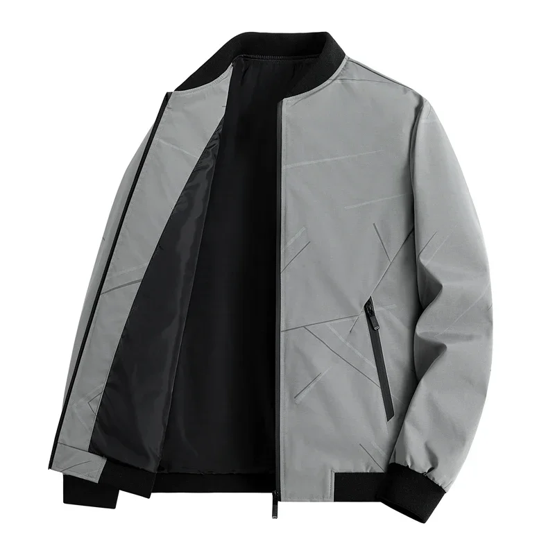 

Spring Autumn Men Outdoor Fishing Casual Windproof Breathable Warm Jacket Fashionable Simple Natural Solid Color Versatile Coat