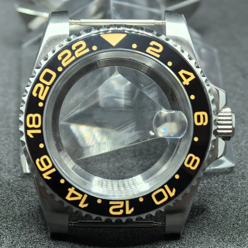 Per cassa in acciaio inossidabile cassa GMT da 40 mm per accessori per la modifica del movimento NH35/NH36