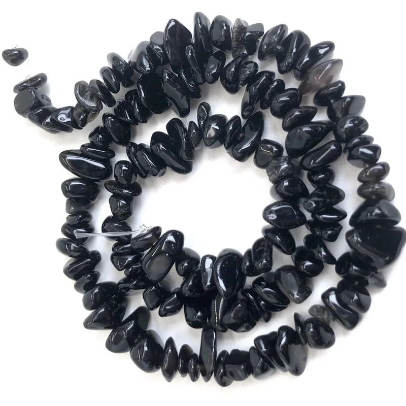 Naturstein-Chip-Perlen, 5–8 mm, unregelmäßiger Kies, Kristallquarz, für die Schmuckherstellung, Freiform-Perlen, DIY-Halskette, Armband, 15'' – Detail 14