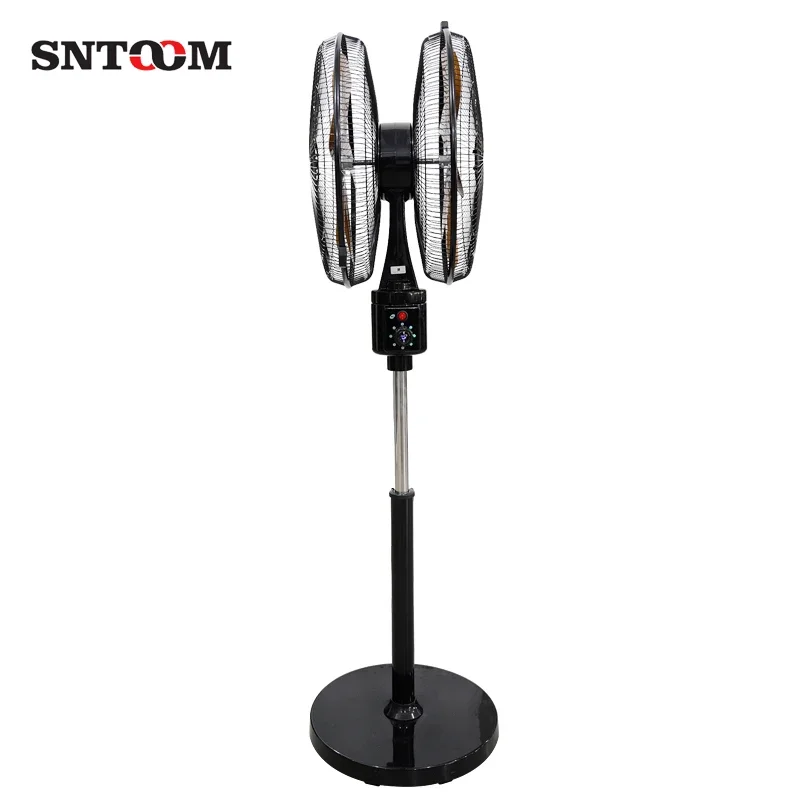 Floor Axial Cooling Fan Commercial Household Industrial Double Head standing 360 Degree Shaking Head 18inch Electric Fan