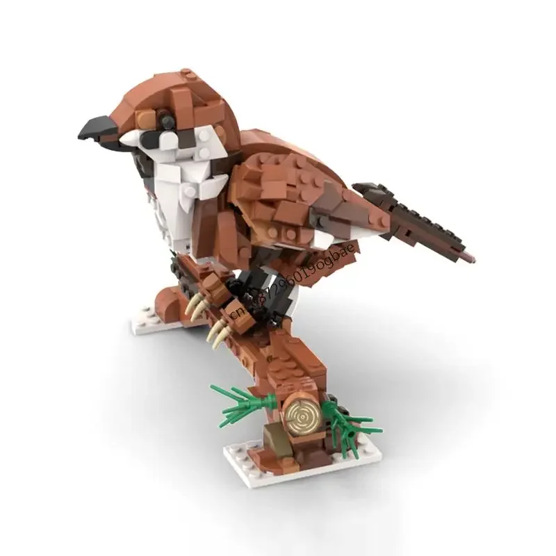 新しい 454 個人気の動物シリーズ Moc スズメモデルカスタムパズル Diy クリエイティブアイデア子供のおもちゃ誕生日クリスマスギフト 31154