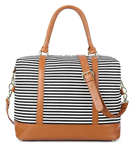 

Дорожная сумка-тоут Bluboon с молнией, женская холщовая сумка для выходных, сумка для ночевки, ручная кладь, спортивная сумка с креплением на ручку чемодана