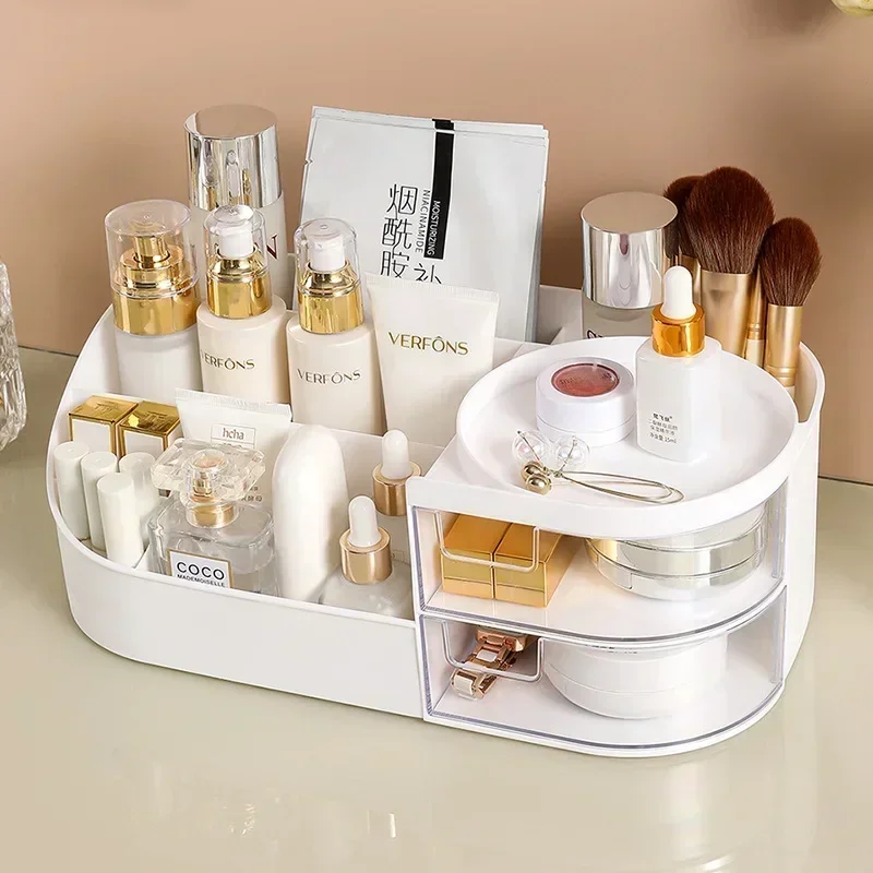 

Large Capacity Cosmetic Box Makeup Drawer Organizer Jewelry Nail Polish Makeup Container Desktop Sundries Box Luxury make up