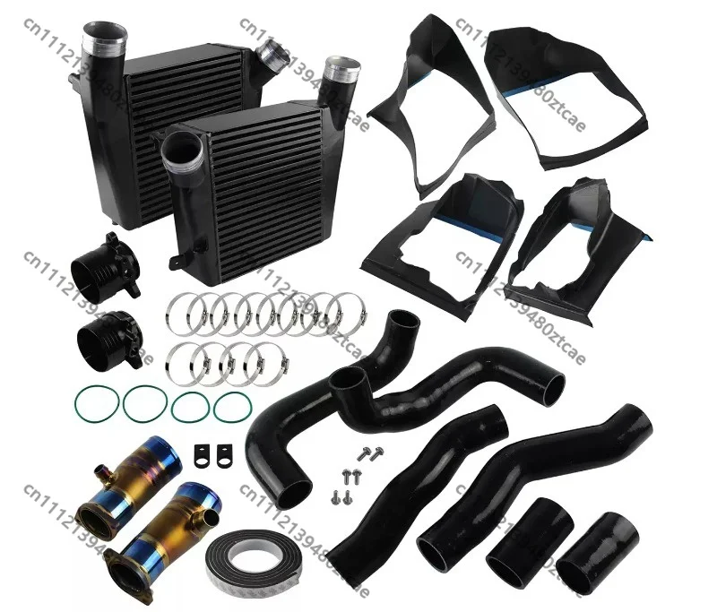 Automotive Turbo Intercooler Radiator, Turbo Charger Cooling Heat Exchanger, Vehicle Aftermarket Modified Cooling Accessory