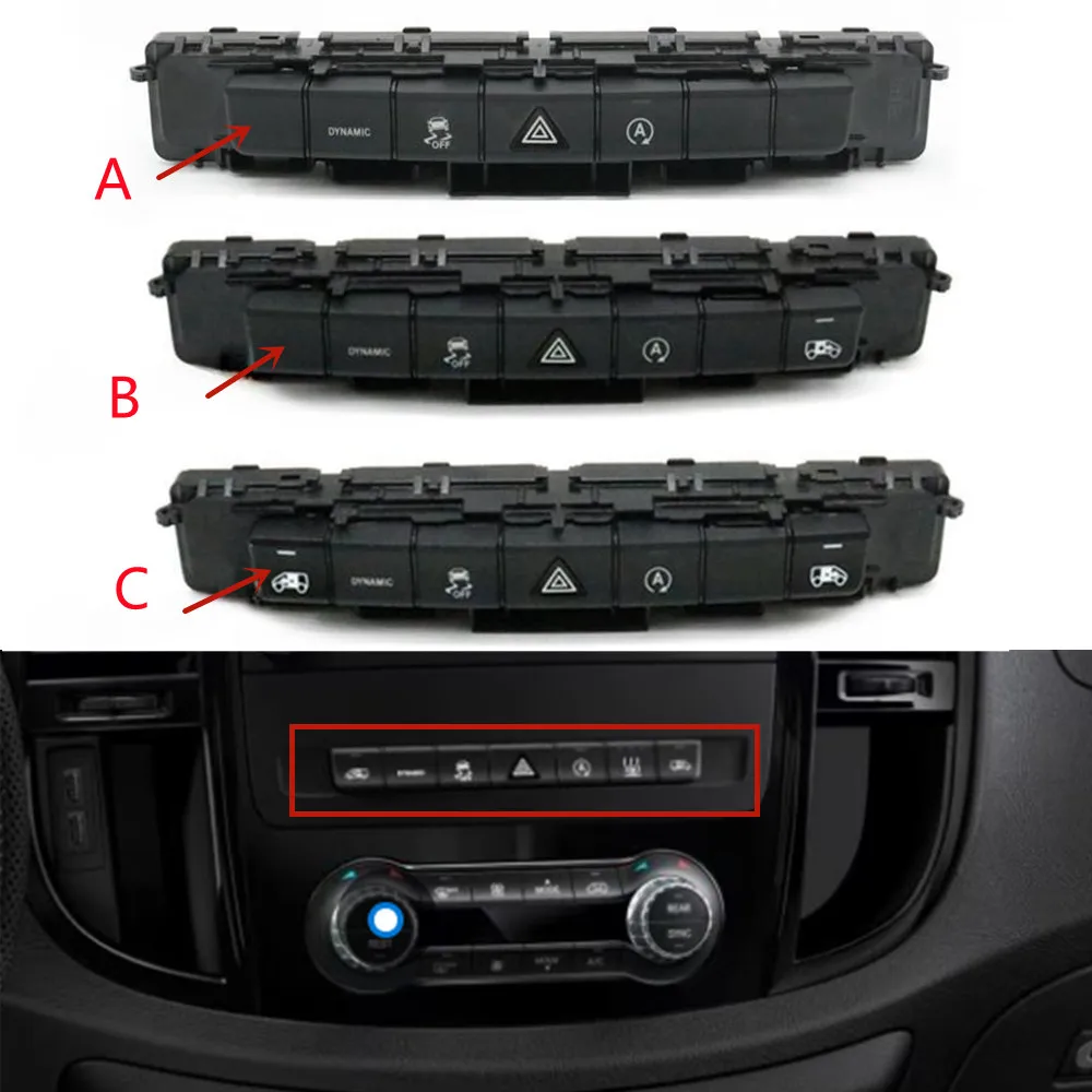 Car Console Hazard Light Dynamic Control Switch Panel Unit For Mercedes Benz Vito V Class W447 W448 2018-2021