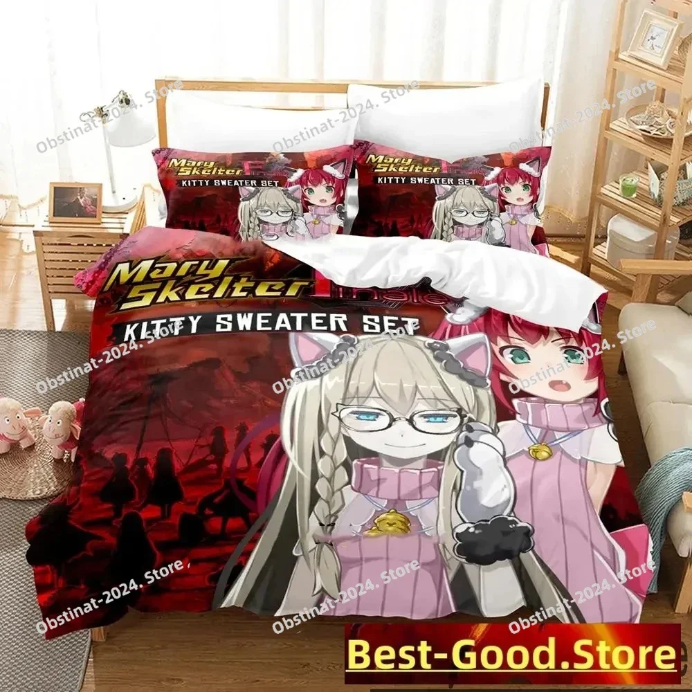 

Anime Misono Mika Blue Archive Printed Bed Duvet Cover Pillowcase Bedding Set Bed Linen Sheet Quilt Cover Full Queen King Size