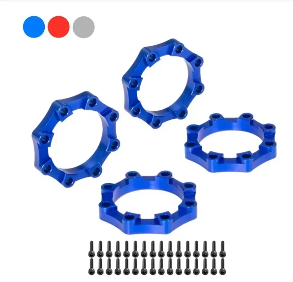 

4 шт. металлические кольца-адаптеры для колес 3,8 дюйма 8x32 до 17 мм, колесный адаптер для колеса PL ProLine 3,8