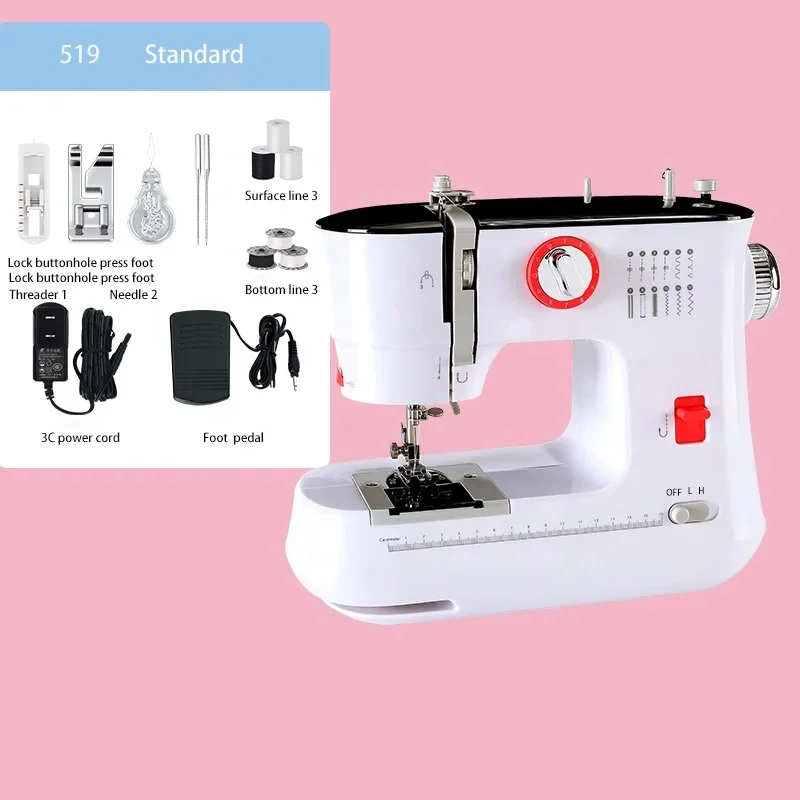 

Overlock Machine Manufacturers 12 Patterns Wholesale Spot Direct Supply Household Electric Mini Handheld Sewing Machines