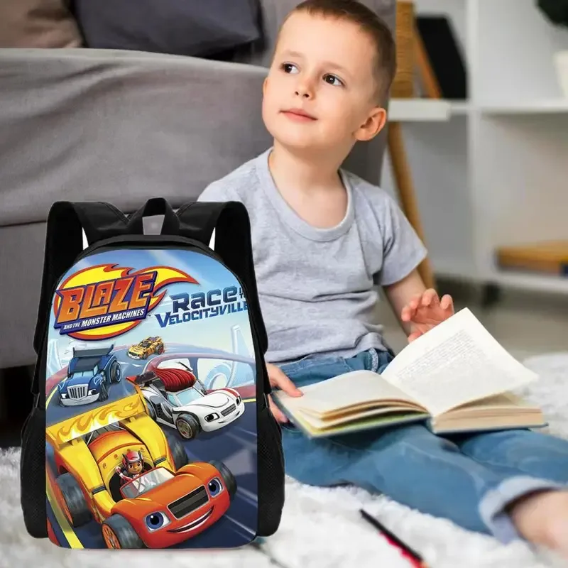 Blaze and the Monster Machines Lunch Bags ,CartoonBoys Girls,Anime Game Prints Child Cooler