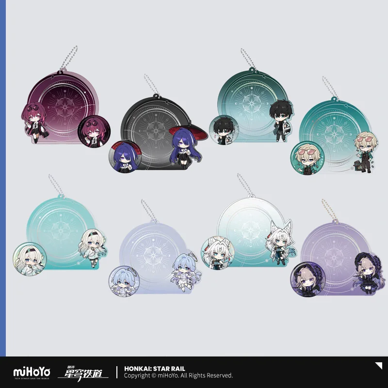 

Sunsyea Honkai Star Rail Official Merch miHoYo Original Authentic Theme Series Badge Display Acrylic Storage Cover Acheron Kafka