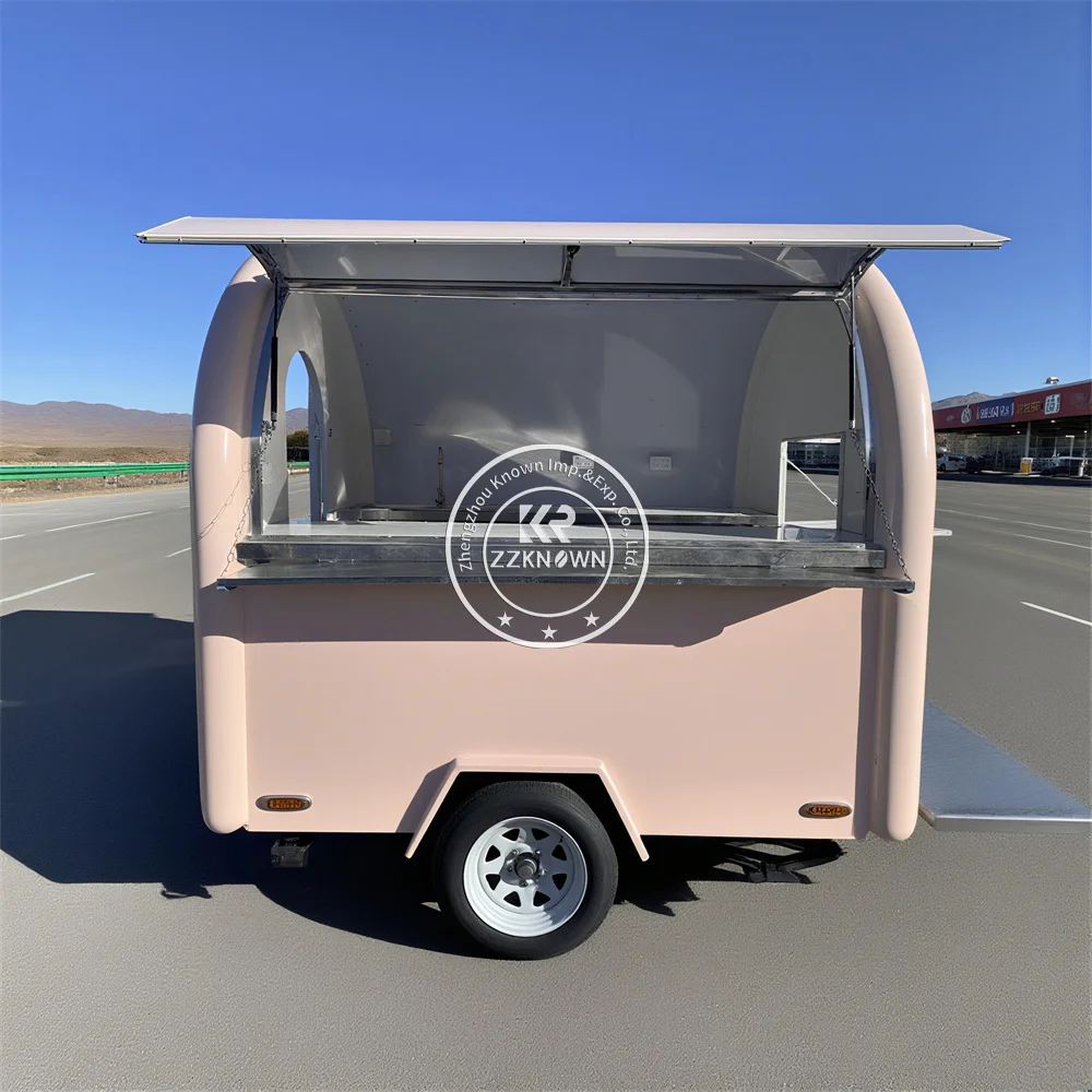 

Уличный мобильный прицеп для еды, концессионный прицеп для общественного питания, тележка для кофе, мороженого, мобильный прицеп для еды с полной кухней