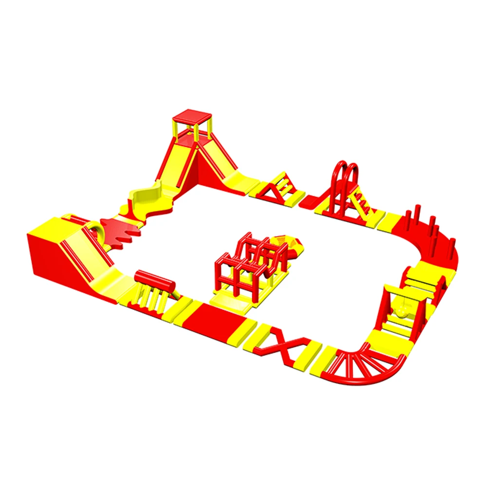 ！@THL Large Inflatable PVC Commercial Water Park Outdoor Obstacle Course with Custom Capacity Custom Color & Logo