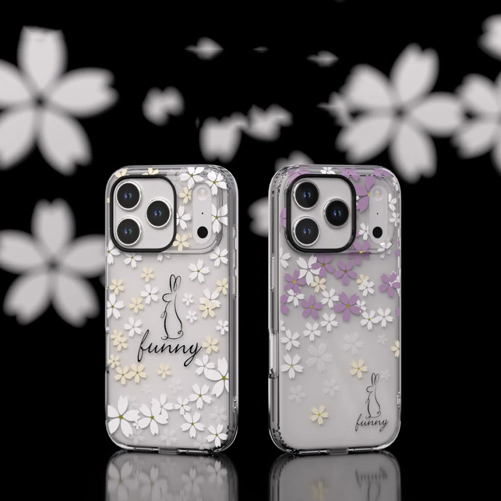 

Cherry Blossoms Matte For iPhone 17 Pro Max Case Transparent Shockproof Cover For iphone 17 pro Case