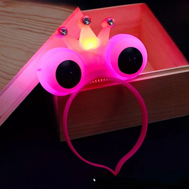 

12PCS Event LED Light Party Frog Crown Headband Concert Adult Children Gift Wedding Decoration Glow Party Supplies