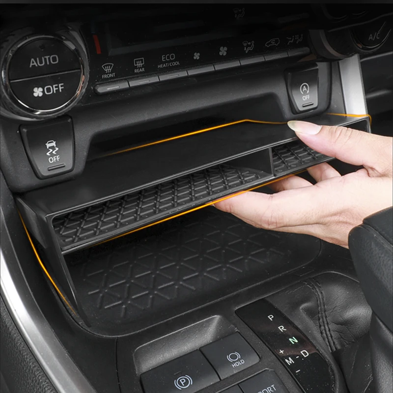 لتويوتا RAV4 XA50 2019 2020 2021 2022 2023 2024 2025 الهجين سيارة وحدة التحكم المركزية صندوق تخزين المنظم غطاء صينية الحاويات