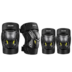 Motorcycle Knee Pads Motorbike Elbow Pads Protector Set Motocross Riding Knee Pads Moto Knee Sliders Fiber Shell