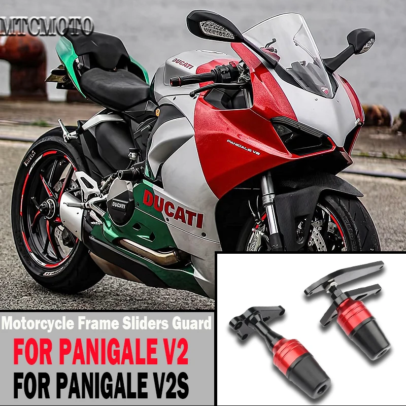 

For Ducati Panigale V2/V2S 2019-2023 2022 Motorcycle Falling Protection CNC Frame Slider Fairing Guard Anti Crash Pad Protector