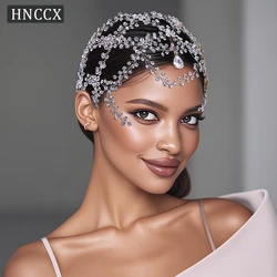 YouLaPan HP471 Rhinestone Bridal Headband Big Flower Shape Headdress for Women Crystal Hollow Wedding Headpiece Zircon Headwear