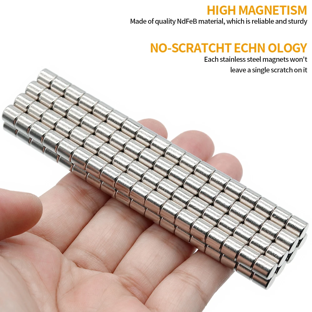 Neodymium Magnet Small Round Magnet 6x6 N35 6mm x 6mm Permanent NdFeB Super Strong Powerful Magnets imans6*6 10/20/50/100/200Pcs