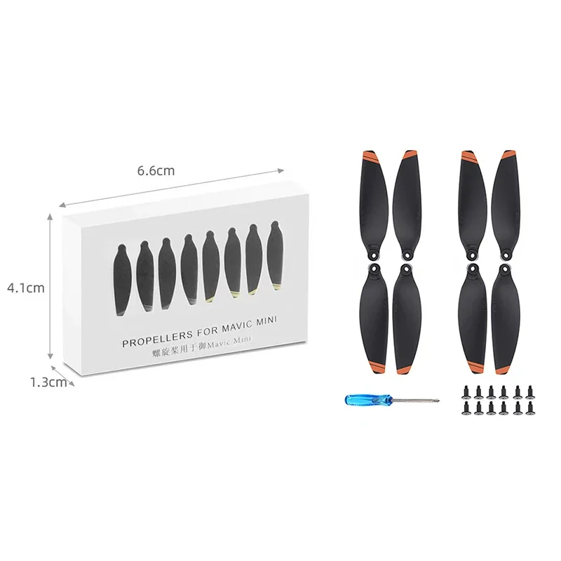 8/16PCS Low-nosie Propeller for DJI Mavic Mini Drone 4726F Powerful Thrust Props Lightweight Wing Blades Spare Part With Screw