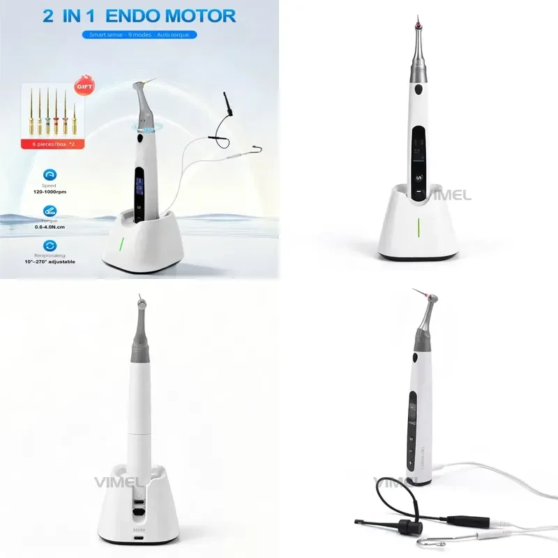 2026 Portable 2 in 1 Endo Motor With Apex Locator EP-PRO Brushless Endodontic Treatment 9 Working Modes Dentist Tools