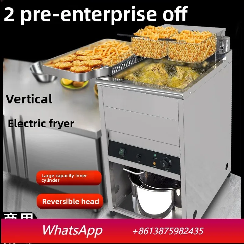 

YJQ vertical electric fryer can be turned back large capacity stainless steel electric fryer
