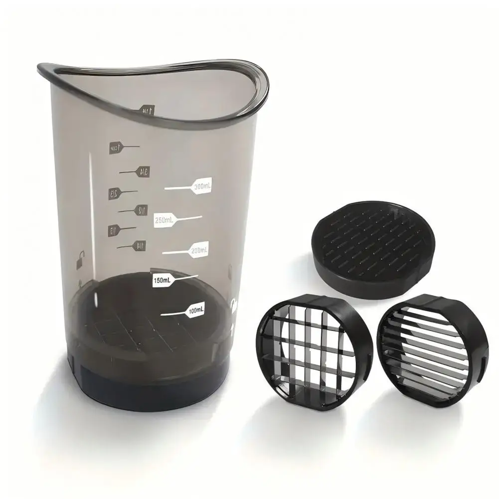 Egg Fruit Slicer Cup Strawberry Cutter with 8 Stainless Blades Detachable Fruit Slicer Tool Egg Berry Dicer for Banana Cucumber - view 2