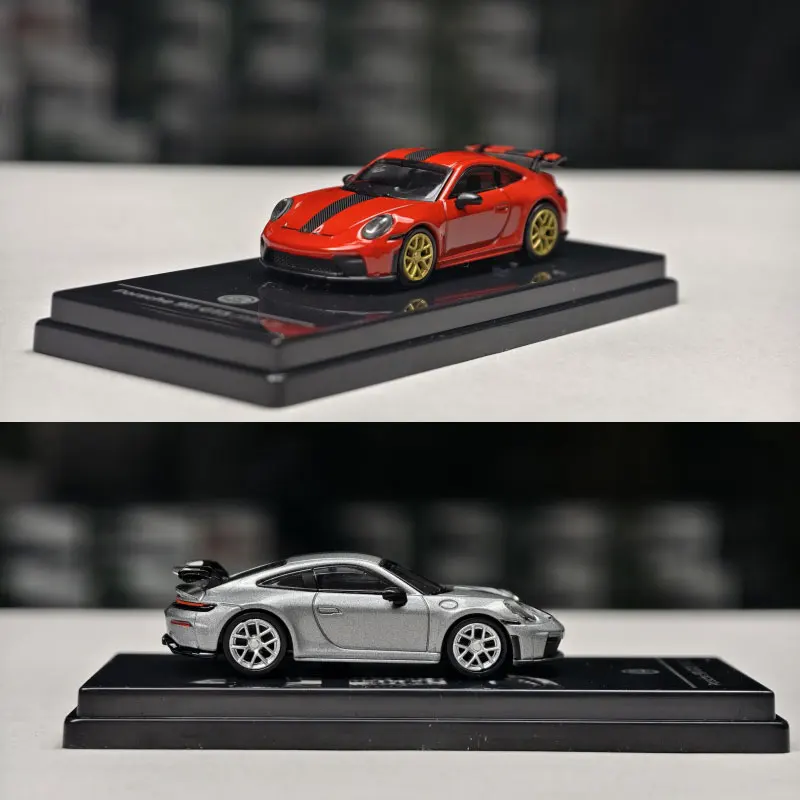 PARA 1:64 911 GT3 992.2 2025, Legierungsauto, Druckguss und Spielzeugfahrzeuge, Automodell, Miniaturmodellauto für Kinder