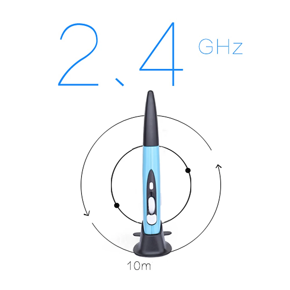 

Wireless Pen Mouse For Computer Laptop Usb Optical 2.4G Receiver 4 Buttons Mini Comfortable Durable Presenter Mouse For Pc