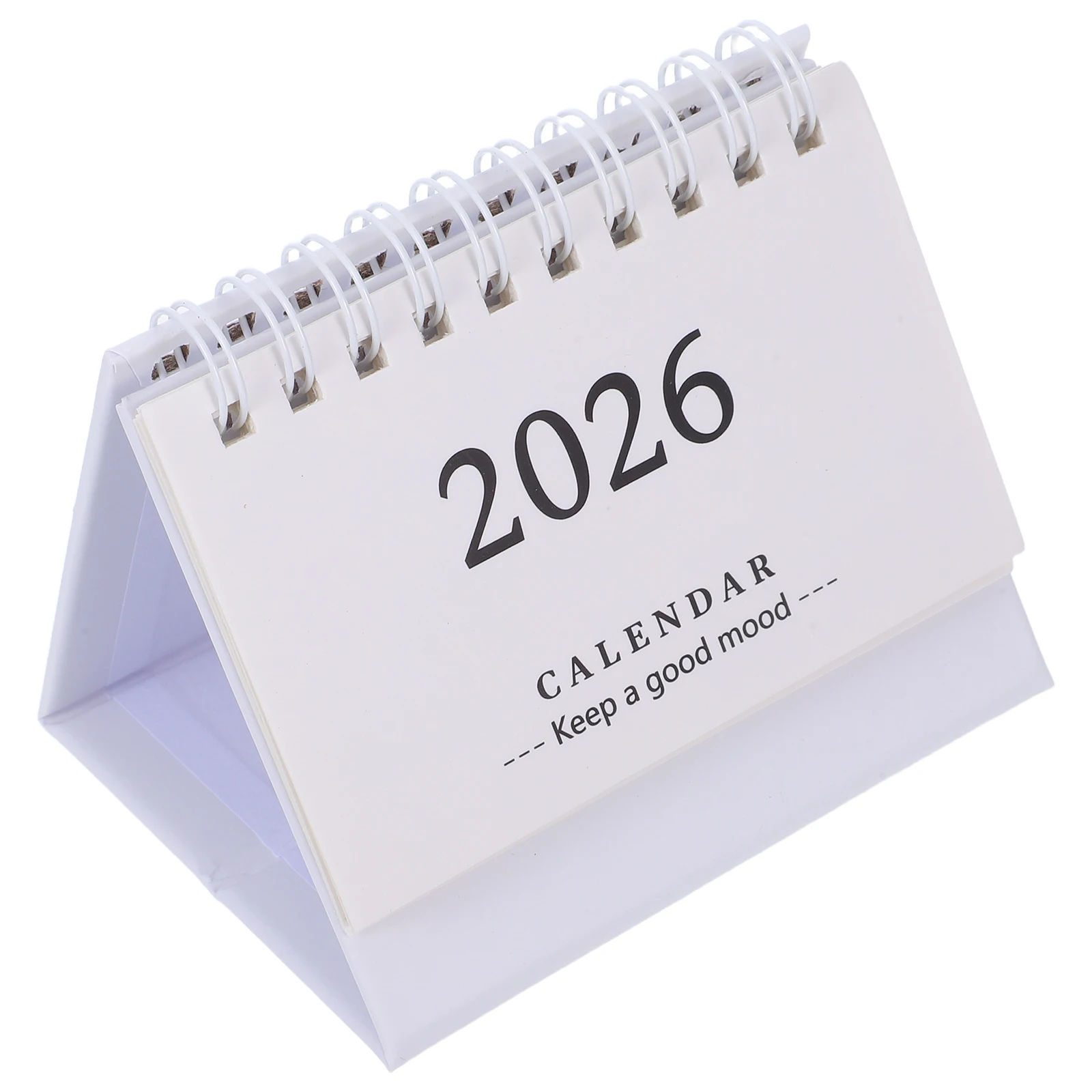 

Mini Desktop Calendar 2026 Small Foldable Standing Table Desk Planner Thick Paper Decorative Office Home School Supplies