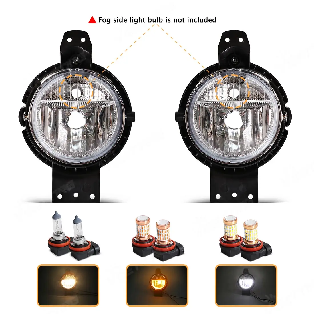 Fog Light Assembly For BMW Mini Cooper Countryman R60 Paceman R61 2011-2016 Front  Headlight Fog Lamp Without Bulb 63179802163
