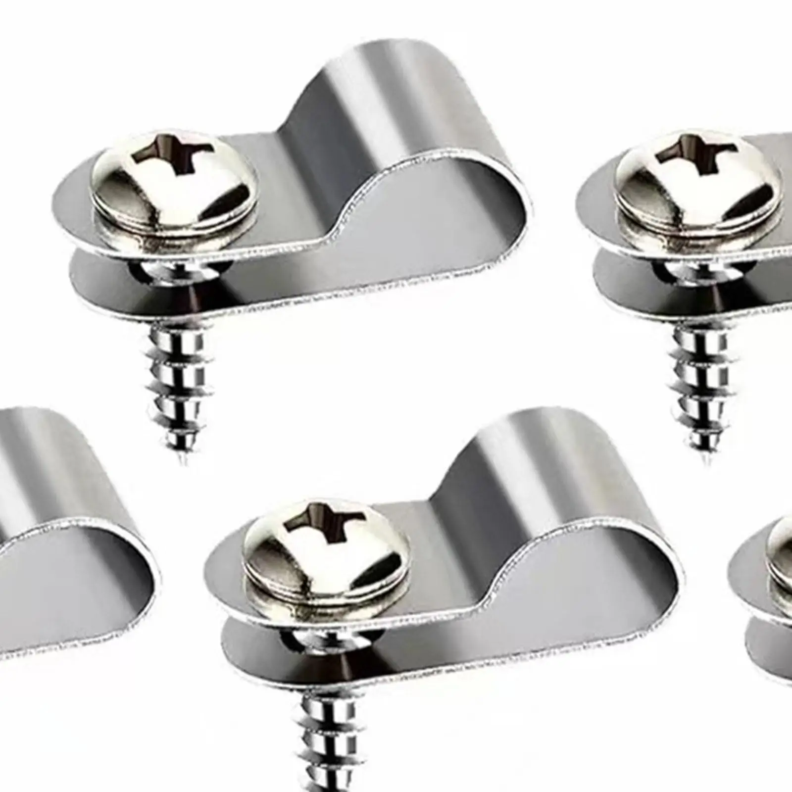 100Pcs Fence Cage Mounting Clips Aluminum Simple Installation Versatile for Farms Warehouses Livestock Fencing Clips Accessories