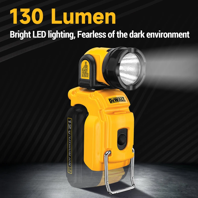 DEWALT Rechargeable Work Light DCL510/DCL040 Lithium Battery Flashlight Small Portable 10.8V/12V/18V Universal Head LED Lighting