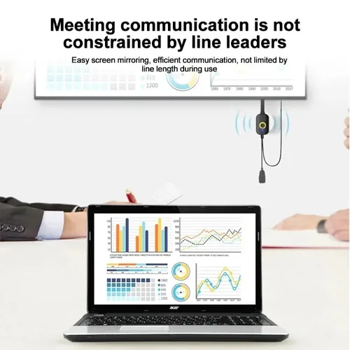 Imagen 2 del producto Receptor de vídeo Compatible con HDMI, palo de TV 4K, espejo de pantalla inalámbrico 2,4G/5G 1080P, adaptador Dongle de pantalla Wifi para proyector de TV