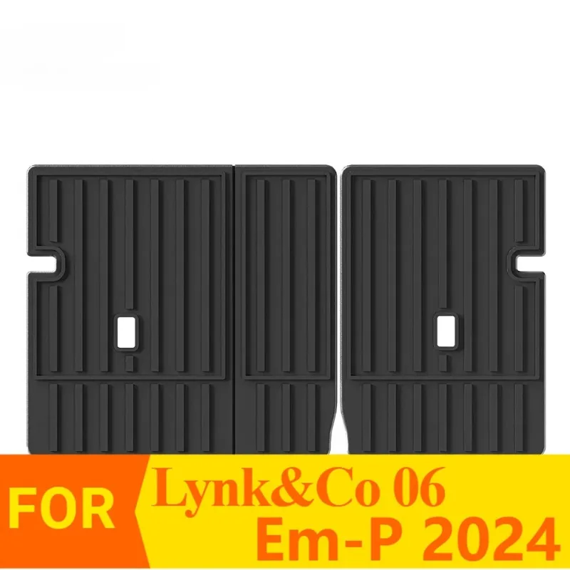 New Products Premium waterproof non-slip TPE Seat Back Mats for Lynk&Co 06 Em-P 2024，All Weather Dustproof Black Luxury Interior