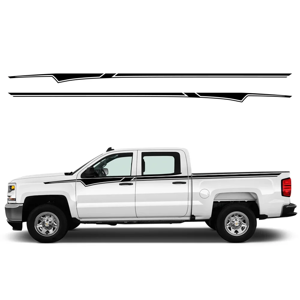 

Для Chevrolet Silverado Chevy 2014-2017 автомобильные виниловые наклейки линия талии графика боковой кузов гоночные полосы наклейка Декор аксессуары