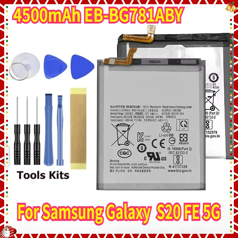 

NEW High Quality Battery For Samsung Galaxy S20 FE 5G 4500mAh EB-BG781ABY Mobile Phone Batteries