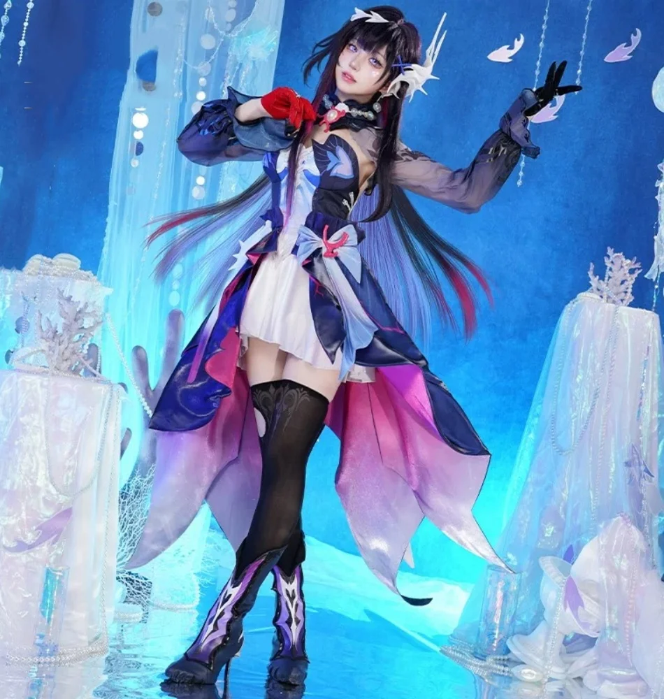

COSMART Honkai:Star Rail Helektra Cosplay Costume Cos Game Anime Party Uniform Hallowen Play Role Clothes Clothing