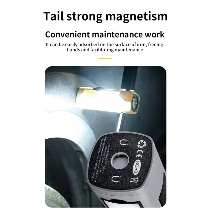 A72Z Folding Portable LED Lantern For Outdoor Camping, Rechargeable Tent Light With Car Emergency Function