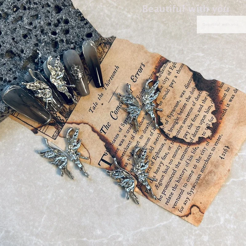 

DIY Nail Art Decoration 3D Butterfly Wing Nail Art Charm Nail Drill For Manicure Design Accessory Nail Salon